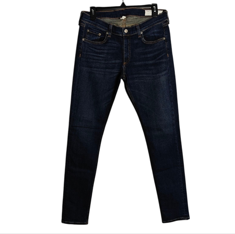 RAG & BONE Phoenicia Skinny Jean Mid Rise Dark Wash Denim Size 30
